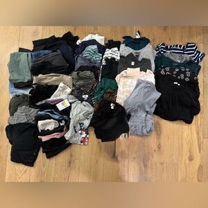 Maternity Clothing Lot | XS–Small / Tall | 40+ Pieces